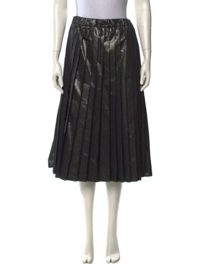 Pre-owned Brunello Cucinelli Glitter Accents Knee-length Skirt In Black