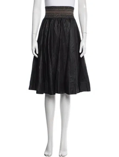 Pre-owned Brunello Cucinelli Glitter Accents Midi Length Skirt In Multi
