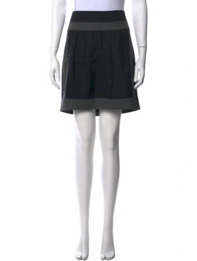 Pre-owned Brunello Cucinelli Glitter Accents Mini Skirt In Blue/grey