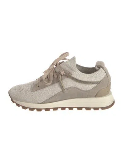 Pre-owned Brunello Cucinelli Glitter Accents Sneakers