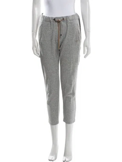 Pre-owned Brunello Cucinelli Glitter Accents Sweatpants In Gray