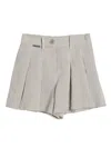 Brunello Cucinelli Glitter-detail Canvas Shorts In Neutrals