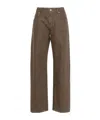 Brunello Cucinelli Glitter-detailing Straight Jeans In Brown