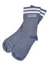 Brunello Cucinelli Glitter Socks In Gray