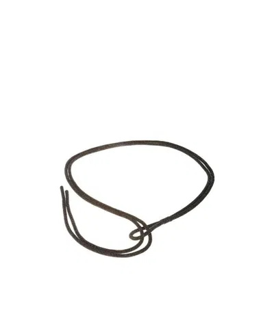 Brunello Cucinelli Glittering Fabric Belt In Black