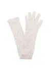 Brunello Cucinelli Paillette Elongated Nylon-blend Gloves