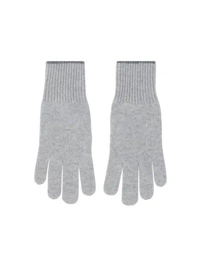 Brunello Cucinelli Gloves In Ciottolo+grigio Scuro