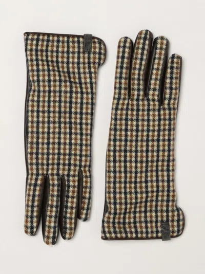 Brunello Cucinelli Gloves Woman In Brown
