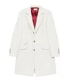 Brunello Cucinelli Gold-button Patch-pocket Coat In White