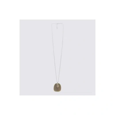 Brunello Cucinelli Gold Silver Women's Necklace In Metallic