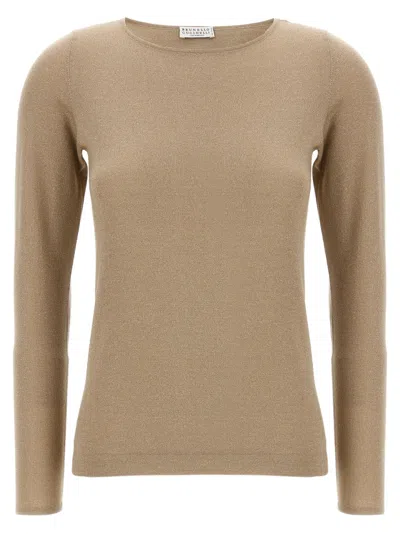 BRUNELLO CUCINELLI GOLD SPARKLING SWEATER