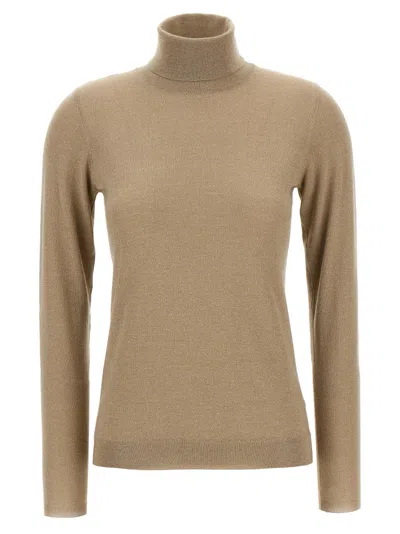 BRUNELLO CUCINELLI GOLD SPARKLING TURTLENECK SWEATER