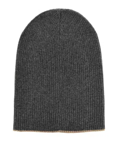 Brunello Cucinelli Reversible Beanie In Multicolour