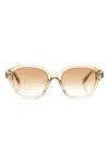 Brunello Cucinelli Gradient Pillow Sunglasses In Neutral