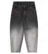 Brunello Cucinelli Gradient Tapered Jeans In Nero Degrade'