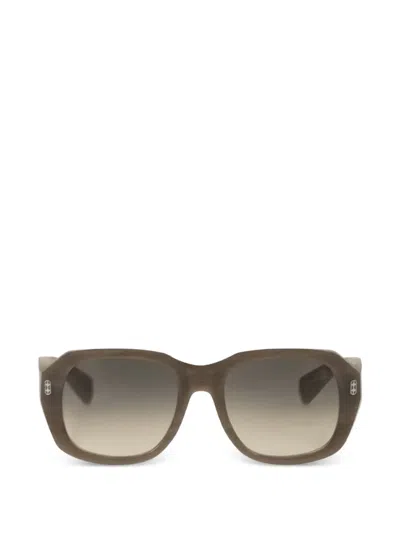 Brunello Cucinelli Gradient-lens Square-frame Sunglasses In Gray