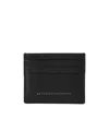 Brunello Cucinelli Grain Leather Card Holder In Black