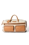 Brunello Cucinelli Grained Calfskin Trolley Bag In White