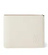 Brunello Cucinelli Grained Leather Bifold Wallet In White