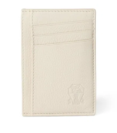 Brunello Cucinelli Grained Leather Card Holder