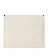 Brunello Cucinelli Grained Leather Card Holder In White