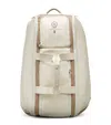 BRUNELLO CUCINELLI GRAINED LEATHER-NYLON TENNIS BACKPACK