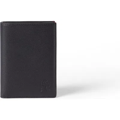Brunello Cucinelli Grained Leather Passport Holder In Black