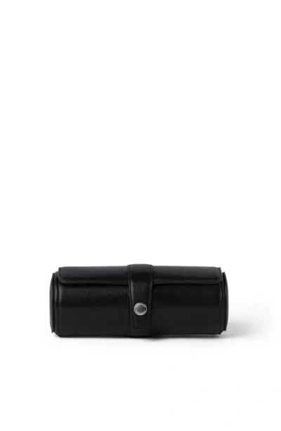 Brunello Cucinelli Grained Leather Watch Box In Black