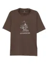 Brunello Cucinelli Graphic-print Cotton T-shirt In Brown