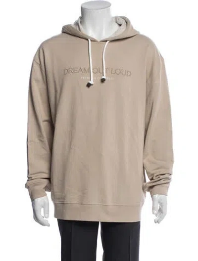 Pre-owned Brunello Cucinelli Graphic Print Crew Neck Hoodie In Pink