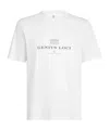 Brunello Cucinelli Men Crew-neck T-shirt With Graphic Print In White