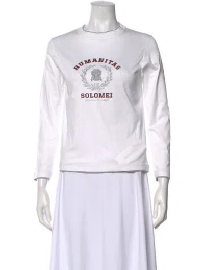 Pre-owned Brunello Cucinelli Graphic Print Crew Neck T-shirt In Neutral