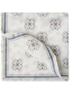 Brunello Cucinelli Graphic-print Finished-edge Pocket Square In Neutrals