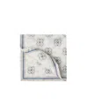 Brunello Cucinelli Graphic-print Finished-edge Pocket Square In White