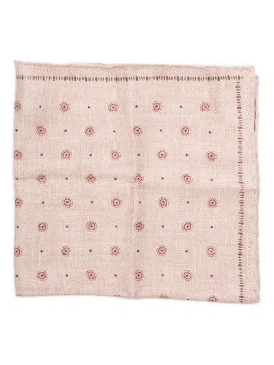 Brunello Cucinelli Graphic-print Handkerchief Scarf In Neutrals