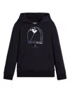 Brunello Cucinelli Graphic-print Hoodie In Black
