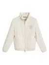 Brunello Cucinelli Graphic-print Jacket In Neutrals