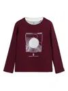 Brunello Cucinelli Graphic-print Long-sleeve T-shirt In Red