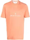 Brunello Cucinelli Graphic-print Short-sleeved T-shirt In Orange