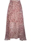 Brunello Cucinelli Paneled Circle Skirts Multicolor In Red