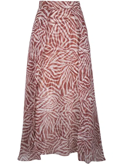 BRUNELLO CUCINELLI GRAPHIC-PRINT SKIRT