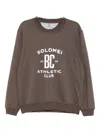 Brunello Cucinelli Graphic-print Sweatshirt In Brown