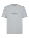 Brunello Cucinelli T-shirt Mit Grafischem Print In Gray