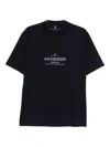 Brunello Cucinelli Cotton Crew Neck T-shirt With Graphic Print In Black