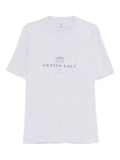 BRUNELLO CUCINELLI T-SHIRT WITH PRINT