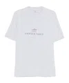 Brunello Cucinelli Men Crew-neck T-shirt With Graphic Print In White