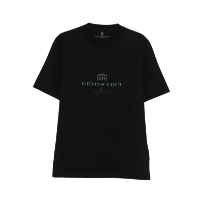 Brunello Cucinelli Graphic T-shirt In Black