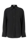 Brunello Cucinelli Grey Relaxed Solid Shirt In Black