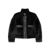 Brunello Cucinelli Grey Shearling Jacket With Two Front Welt Pockets With Zip