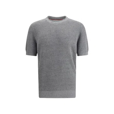 Brunello Cucinelli Gray Linen Clothing